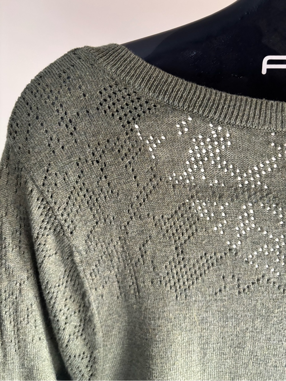 Olive Green Women's Maternity Knit Sweater